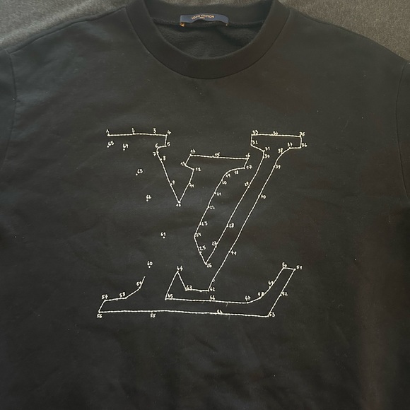 Louis Vuitton Black Graphic Sweatshirt - Picture 1 of 3